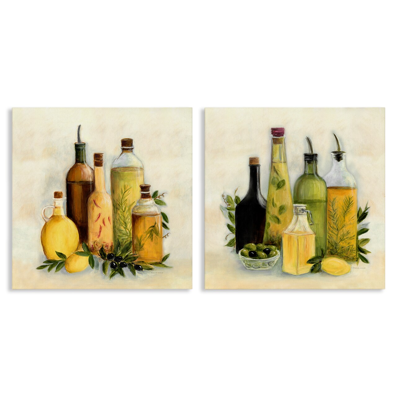 Stupell Industries Italian Kitchen Cooking Oils 2pc Canvas Set By Marilyn Dunlap